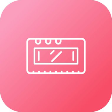 bank vektör renk çizgisi simgesi