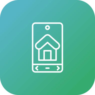 Vektör ev web simgesi