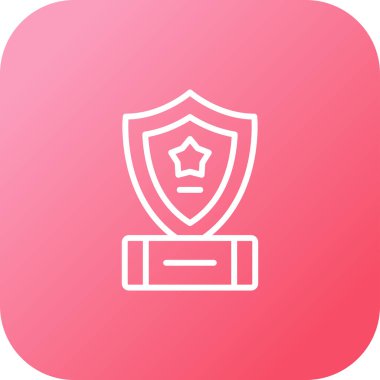 Web simgesi, vektör çizim kalkan