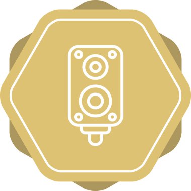 hoparlör simgesi vektör çizim