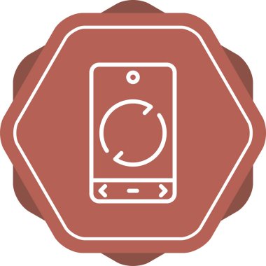 cep telefonu simgesi. vektör illüstrasyonu