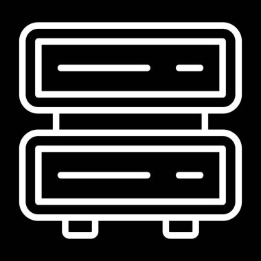 sunucu web simgesi vektör illüstrasyonu