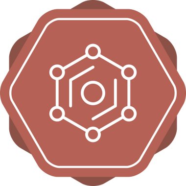 Kimyasal simge vektör çizimi