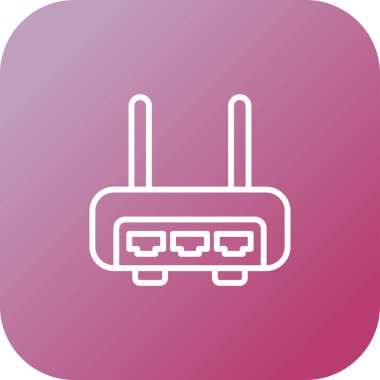 Wi-Fi yönlendirici simgesi, vektör illüstrasyonu