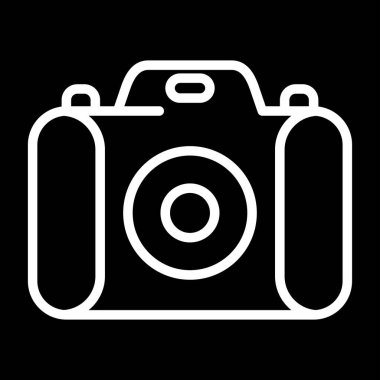 Kamera. Web simgesi basit illüstrasyon