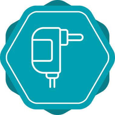 elektrik dolgu simgesi web basit illüstrasyon