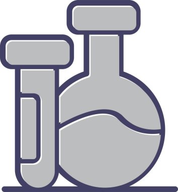 matara kimya laboratuarı simgesi - taslak biçimi