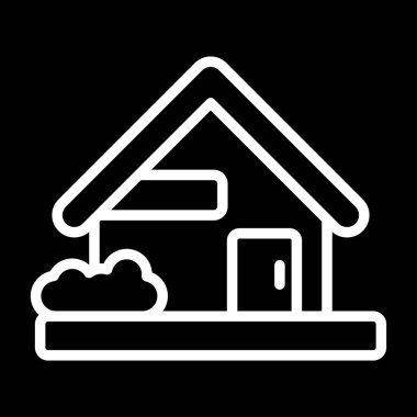 Eve. Web simgesi basit illüstrasyon