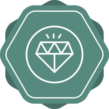 Elmas web simge vektör çizim