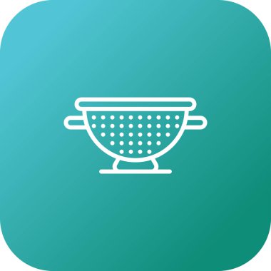 Colander web simgesi vektör illüstrasyonu 