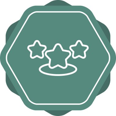 Yıldız simgesinin vektör illüstrasyonu