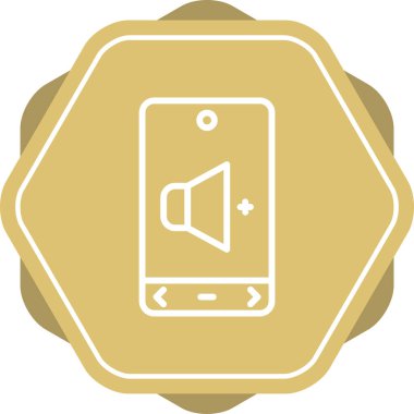 Telefon modern simgesinin vektör illüstrasyonu