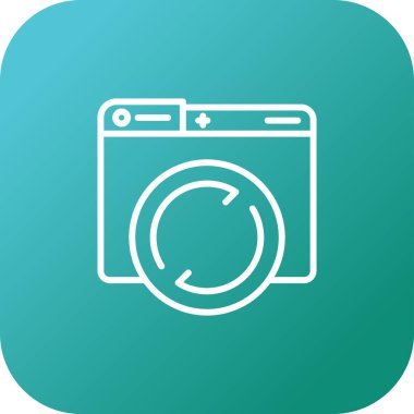 kamera simgesi vektör illüstrasyonu