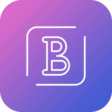 vektör b & w simgesi