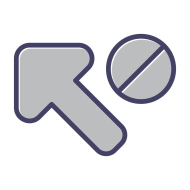 Tek izole edilmiş yol ok işaretinin vektör çizimi