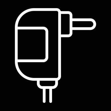 elektrik dolgu simgesi web basit illüstrasyon