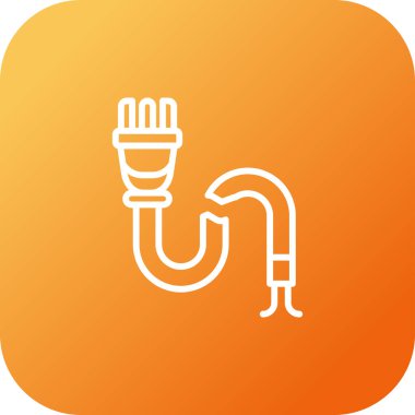 Tek simgenin vektör illüstrasyonu