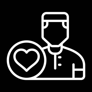 Kullanıcı simgesinin vektör çizimi