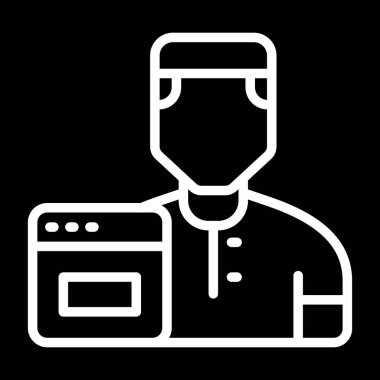 Kullanıcı simgesinin vektör çizimi