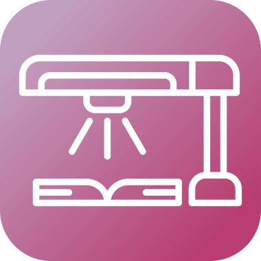 Kitap Tarayıcı web simgesi, vektör illüstrasyonu 