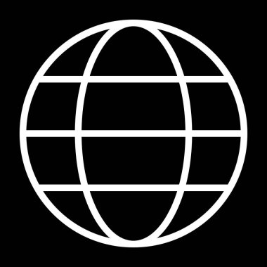 Küresel vektör glif simgesi