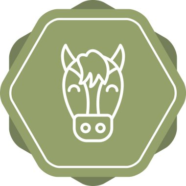 at simgesinin vektör modern illüstrasyonu