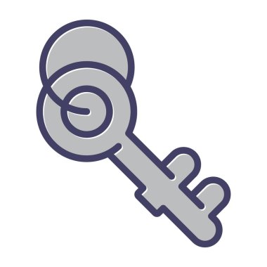 Anahtar. Web simgesi basit illüstrasyon