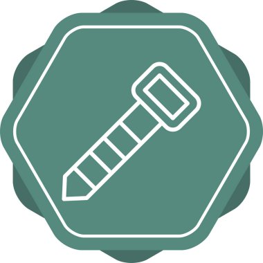 Kablo Yönetimi Klipsleri Web ikon vektör resimlemesi