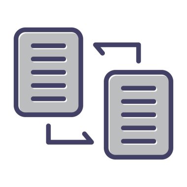 belge vektör simgesi. Basit resimleme