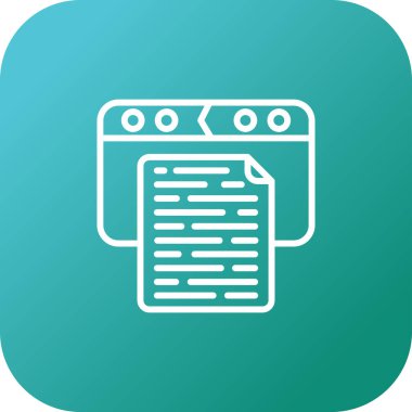 Vektör belgesi Simge illüstrasyonu