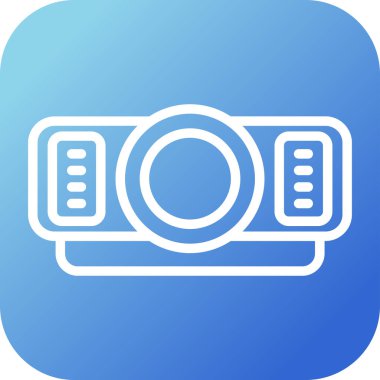 Soyut vektör projektör çizimi