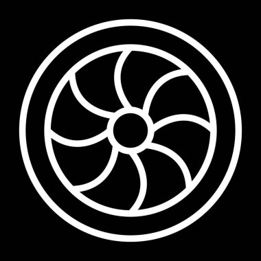 fan simgesi vektör illüstrasyonu