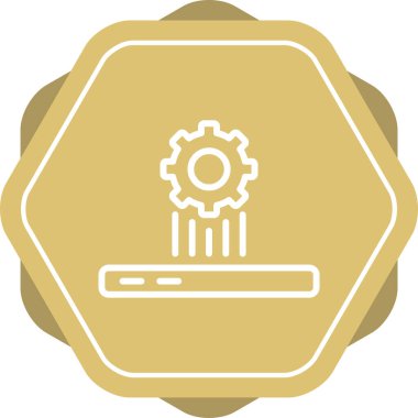 dişli vektör simgesi modern illüstrasyon