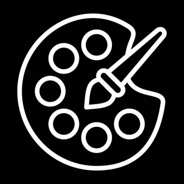 Pizza simgesi, vektör illüstrasyonu