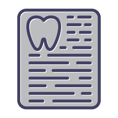 diş simgesi vektör illüstrasyonu