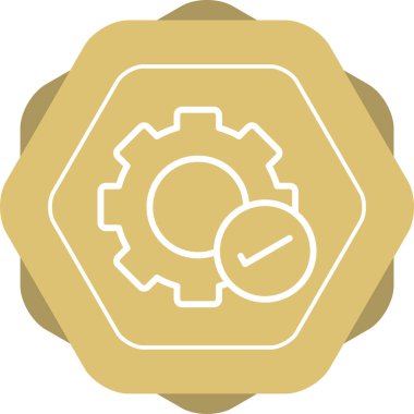 dişli simgesi, vektör çizimi