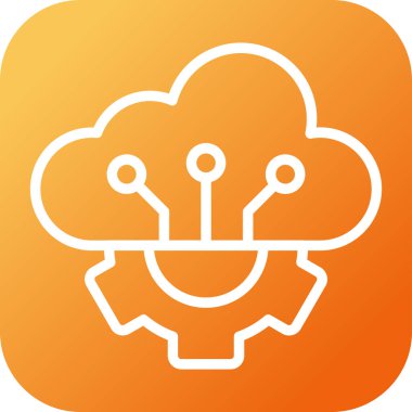 Bir çiçek simgesinin vektör illüstrasyonu