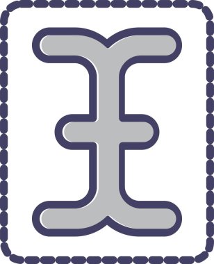 Burç simgesinin vektör illüstrasyonu