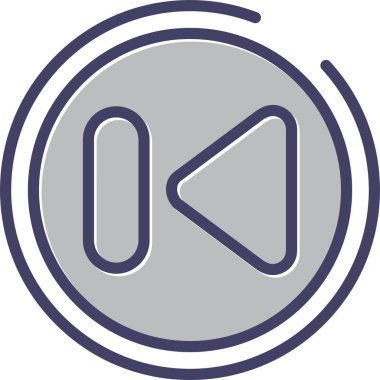 Önceki Parça Düğmesi vektör illüstrasyonuName