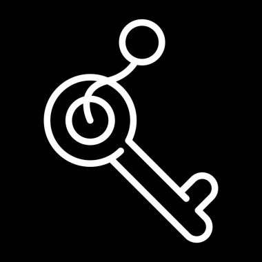 Anahtar. Web simgesi basit illüstrasyon