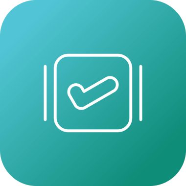 vektör onay işareti simgesi