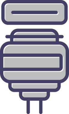 elektrik dolgu simgesi web basit illüstrasyon