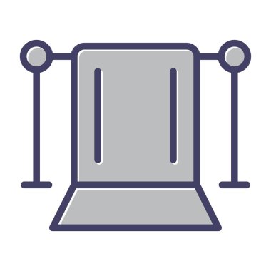  Yeşil Ekran Web simgesi vektör illüstrasyonu