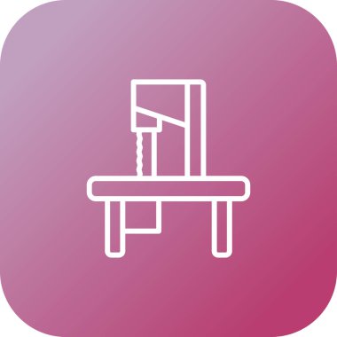 Sandalye ikonu. vektör illüstrasyonu