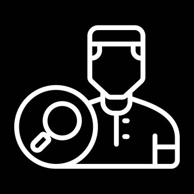 Erkek kullanıcı simgesinin vektör illüstrasyonu