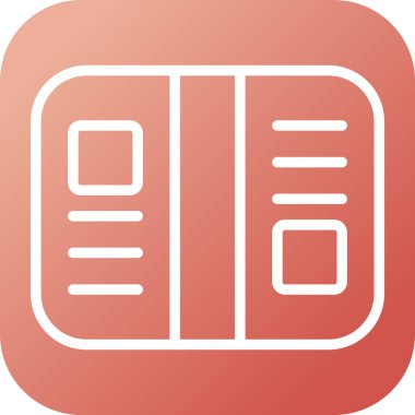 kitap simgesi vektör illüstrasyonu