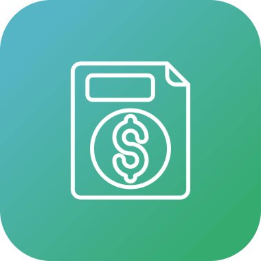 Dolar torba ikonu vektör illüstrasyonu