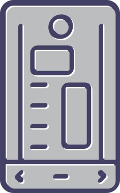 akıllı telefon web simgesi vektör çizimi