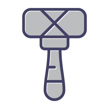 Çekiç simgesi, ağ basit illüstrasyon