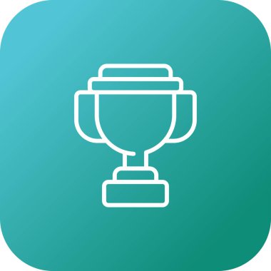 Kupa ikonu. vektör illüstrasyonu